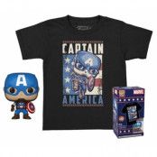 POP Marvel Pocket Nr Xx Captain America + Tee L