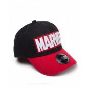 Marvel Red Brick Logo Curved Bill Cap