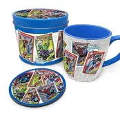 Marvel - Retro Collectors Cards - Mug & Coaster In Metal Tin