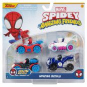 Marvel Spidey Amazing Friends Metals pack 4 vehicles