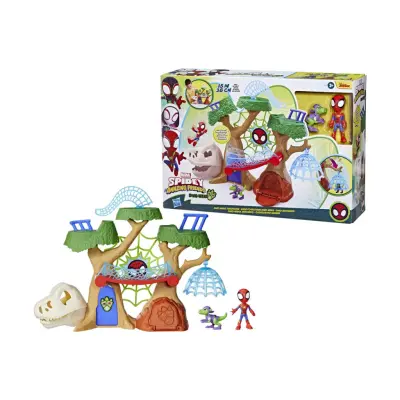 Marvel: Spidey And His Amazing Friends - Dino Webs Treehouse Playset