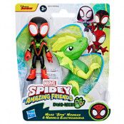 Marvel Spidey and his Amazing Friends Miles Spin Morales & Marvels Electrosaurus figure