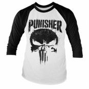Marvel's The Punisher Big Skull Baseball Long Sleeve Tee, Long Sleeve T-Shirt