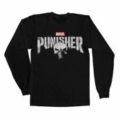 Marvel's The Punisher Distressed Logo Long Sleeve Tee, Long Sleeve T-Shirt