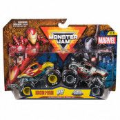 Monster Jam - 1:64 Marvel 2 Pack - Iron Man vs War Machine