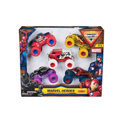 Monster Jam - 1:64 Marvel 5 Pack