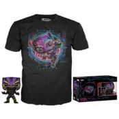 POP Marvel- #891 Black Panther Black Light Se + Tee (L)