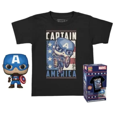 POP Marvel Pocket #Xx Captain America + Tee M