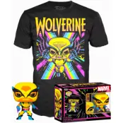 POP Set & Tee Marvel Wolverine Black Light