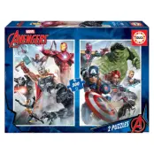 Pussel Marvel Avengers 2x500 Bitar
