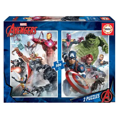Pussel Marvel Avengers 2x500 Bitar