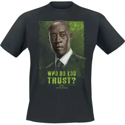 Secret Invasion - Marvel T-shirt - Who Do You Trust? James - S XXL - för Herr - svart
