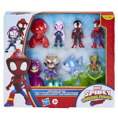 Spidey Amazing Friends Rescue Webs Figurpaket - Spidey and His Amazing Friends -  Leksaksaffären
