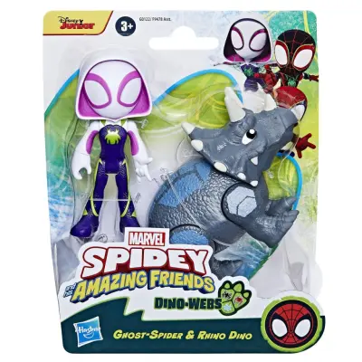 Spidey Dino-Webs Ghost-Spider&Rhino Dino - Spidey and His Amazing Friends -  Leksaksaffären