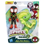 Spidey Dino-Webs Miles"Spin"Morales&Marvels Electrosaurus - Spidey and His Amazing Friends -  Leksaksaffären