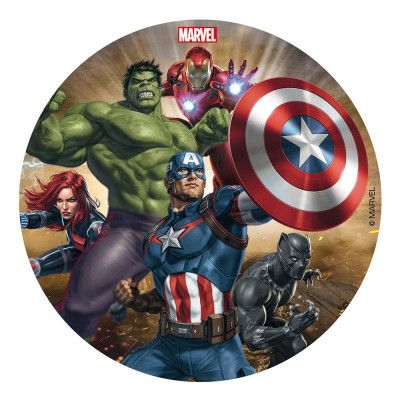 Tårtbild Avengers