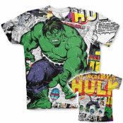 The Hulk Comic Allover T-Shirt, T-Shirt