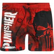 The Punisher - Marvel Badbyxor - Skull - Red Desaster - S XXL - för Herr - flerfärgad