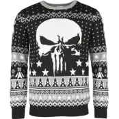 The Punisher - Marvel Christmas jumper - Logo Skull - S M - för Herr - flerfärgad