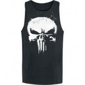 The Punisher - Marvel Linnen - Sprayed Skull Logo - S XXL - för Herr - svart