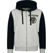 The Punisher - Marvel Luvjacka - Skull - S 3XL - för Herr - grå/skiffer