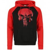 The Punisher - Marvel Luvtröja - Logo Skull - S XL - för Herr - svart/röd