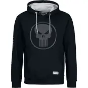 The Punisher - Marvel Luvtröja - Skull Logo - S XXL - för Herr - svart/grå