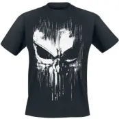 The Punisher - Marvel T-shirt - Abstract Skull - L 5XL - för Herr - svart