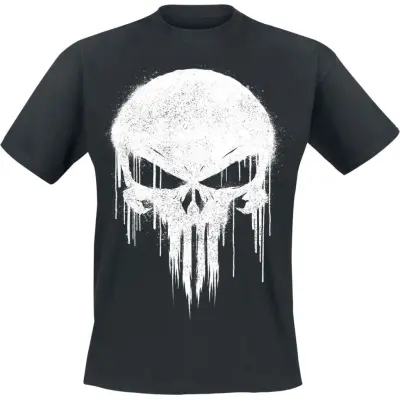The Punisher - Marvel T-shirt - Graffiti Skull - S XXL - för Herr - svart