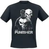 The Punisher - Marvel T-shirt - Silhouette - S XXL - för Herr - svart