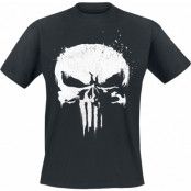 The Punisher - Marvel T-shirt - Skull - Logo - XL 4XL - för Herr - svart