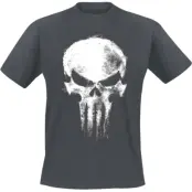 The Punisher - Marvel T-shirt - Skull - S XXL - för Herr - grå