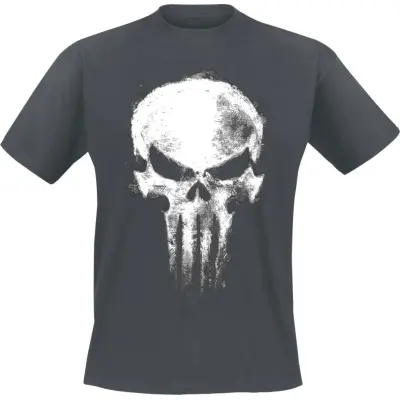 The Punisher - Marvel T-shirt - Skull - S XXL - för Herr - grå