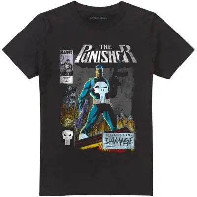 The Punisher - Marvel T-shirt - The Punisher - serieomslag i retrostil - M 3XL - för Herr - svart