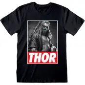 Thor - Marvel T-shirt - Thor Photo - S XL - för Herr - svart