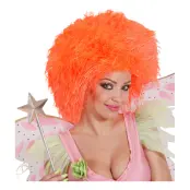 Älva Neonorange Peruk - One size