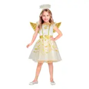 Ängel med Vingar Barn Maskeraddräkt - X-Small