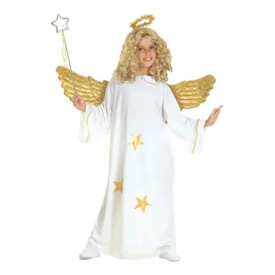 Ängel Vit Barn Maskeraddräkt - Small