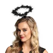 Ängelgloria Svart med Glitter - One size