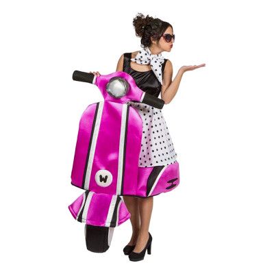 Åkande 50-tals Mopedtjej Maskeraddräkt - One size