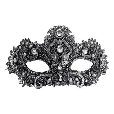 Ögonmask Strass Silver - One size