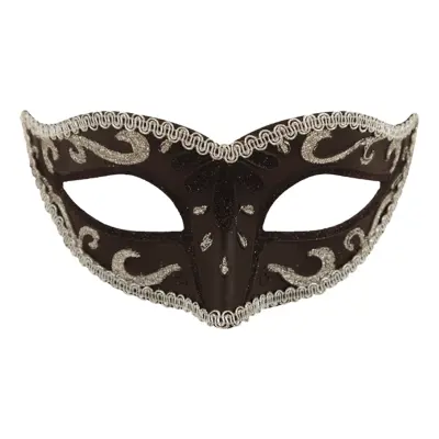 Ögonmask Svart/Silver - One size