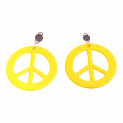 Örhängen Peace UV Neongula - 2-pack