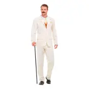 20-tals Vit Kostym Maskeraddräkt - Large