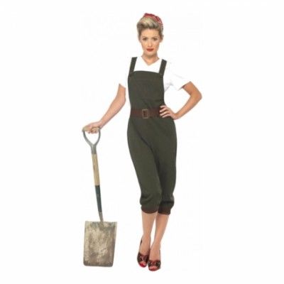 40-tals Bonde Maskeraddräkt - Small