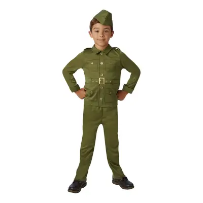 40-tals Soldat Barn Maskeraddräkt - Medium