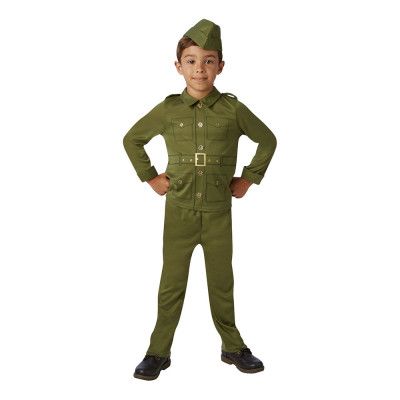 40-tals Soldat Barn Maskeraddräkt - Small