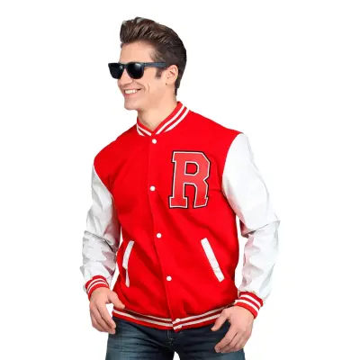 50-tals College Jacka Röd - Medium/Large