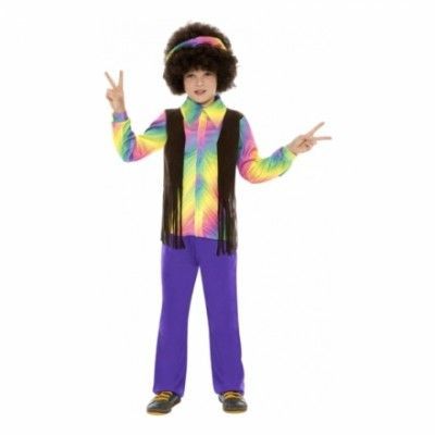 60-tals Hippiepojke Barn Maskeraddräkt