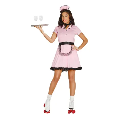 60-tals Servitris Maskeraddräkt - Medium